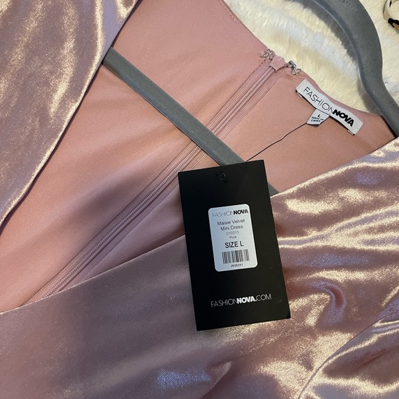 Velvet Fringe Rhinestone Dress - Picture 5 of 7